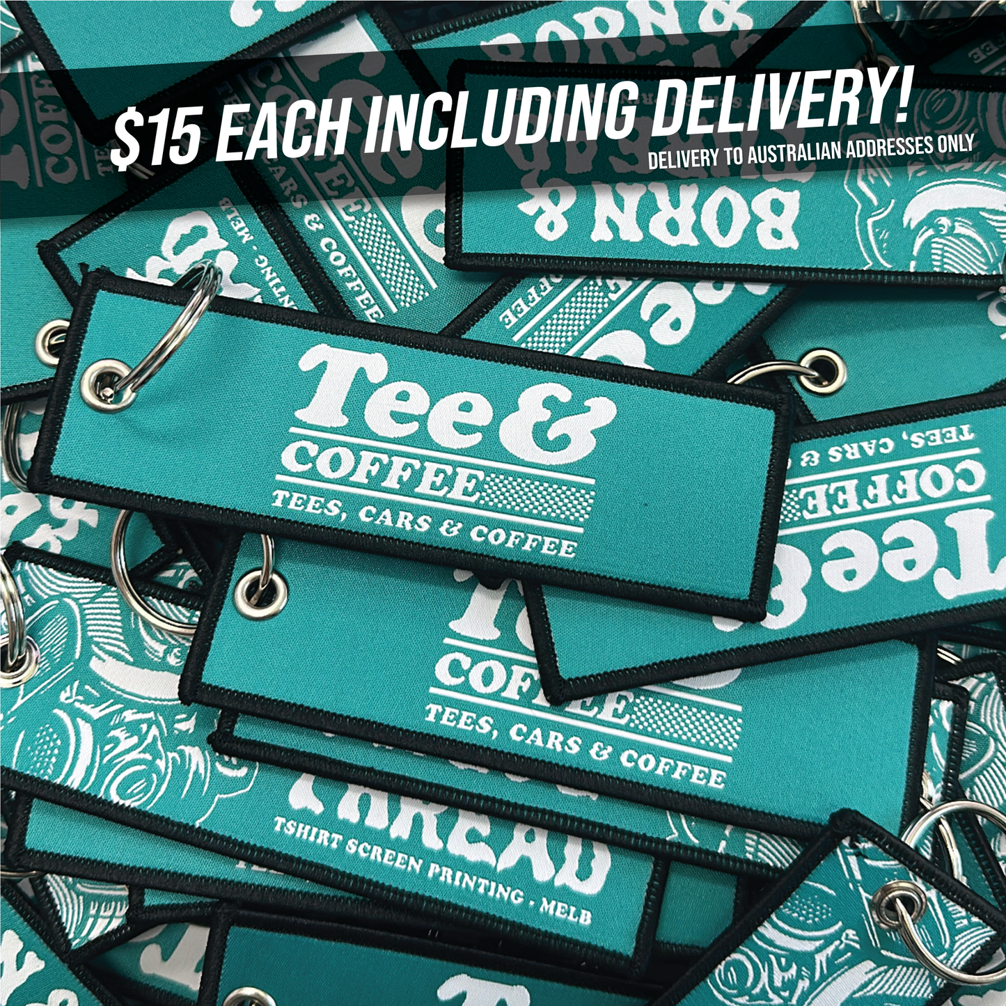Tee & Coffee - Flight Tag Key ring