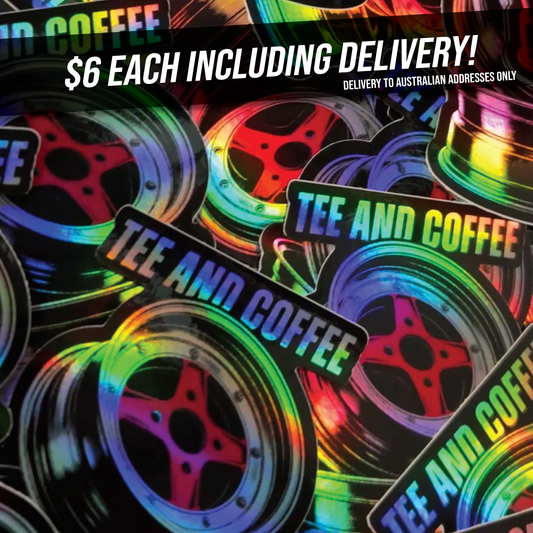 Tee & Coffee Oil Slick Sticker